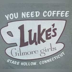Gilmore Girls Y2K Women’s Medium Short Sleeve Lightweight Shirt Team Luke